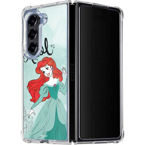 Disney Princess Ariel Galaxy Z Fold5 5G Clear Case