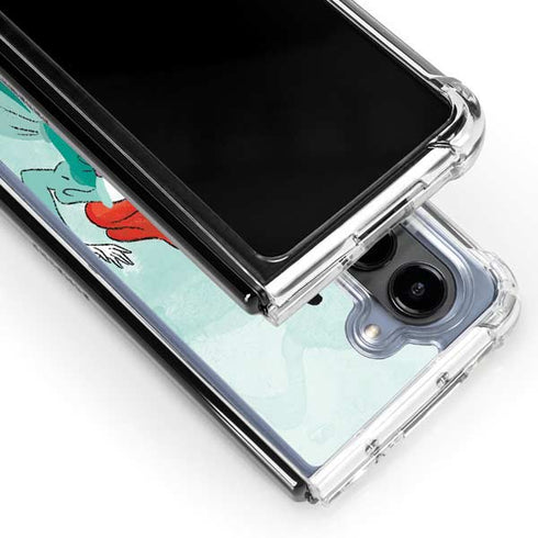 Disney Princess Ariel Galaxy Z Fold5 5G Clear Case