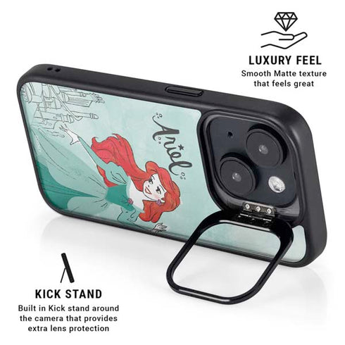 Disney Princess Ariel iPhone 15 Kickstand Case