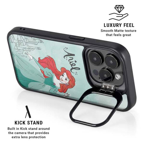 Disney Princess Ariel iPhone 15 Pro Kickstand Case