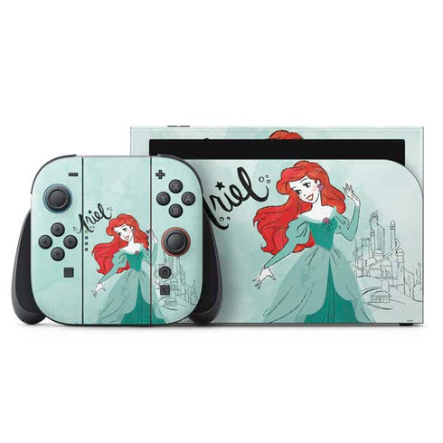 Disney Princess Ariel Nintendo Switch 2 (2025) with Joy-Con Skin