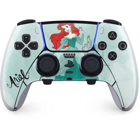 Disney Princess Ariel Art PS5 DualSense Edge Pro Controller Skin