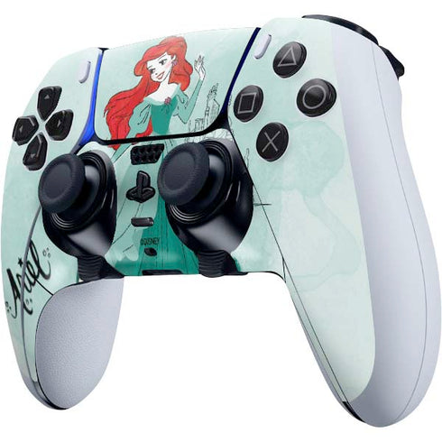 Disney Princess Ariel Art PS5 DualSense Edge Pro Controller Skin
