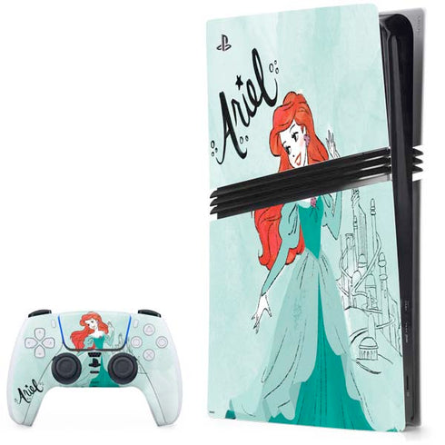 Disney Princess Ariel PS5 Pro Bundle Skin