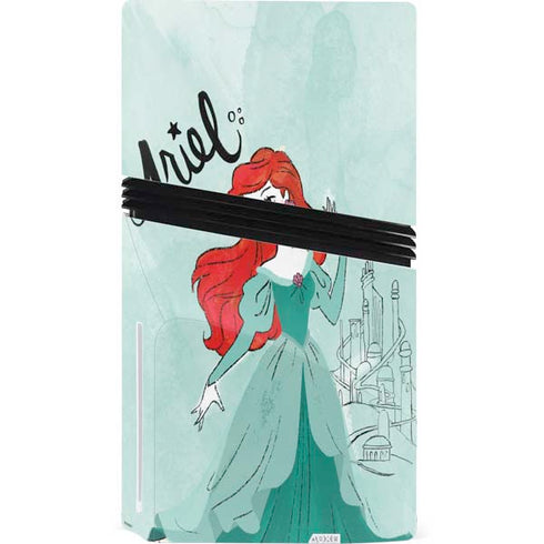 Disney Princess Ariel PS5 Pro Disk Console Skin