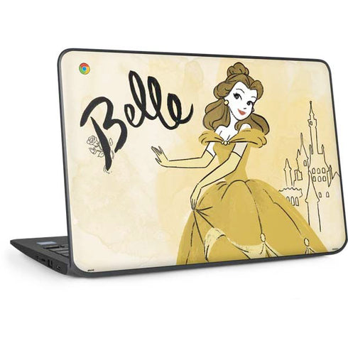 Disney Princess Belle Art HP Chromebook Skin