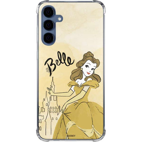 Disney Princess Belle Art Galaxy A35 5G Clear Case