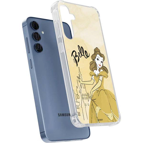 Disney Princess Belle Art Galaxy A35 5G Clear Case