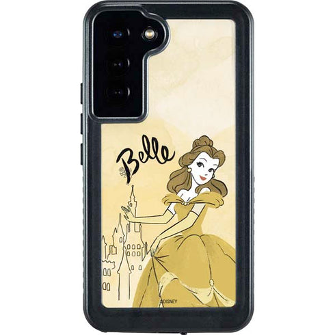 Disney Princess Belle Art Galaxy S24 Plus Waterproof Case