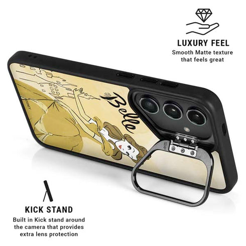 Disney Princess Belle Art Galaxy S25 Ultra Kickstand Case