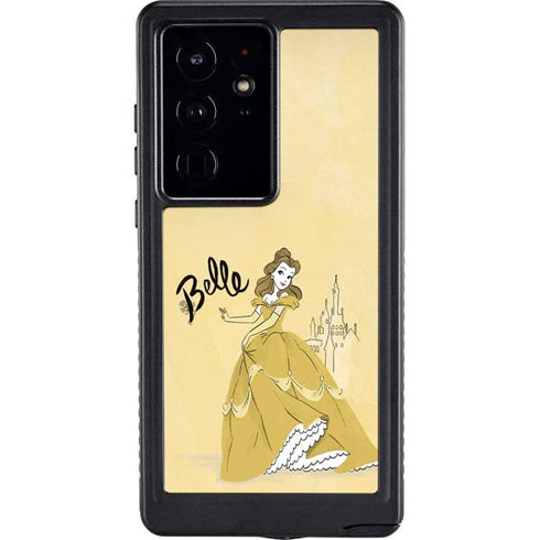 Disney Princess Belle Art Galaxy S24 Ultra Waterproof Case
