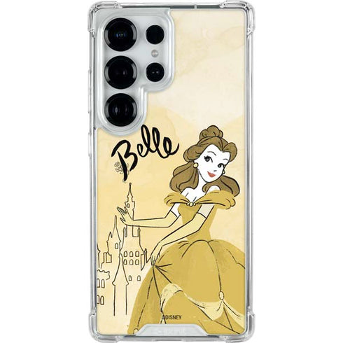Disney Princess Belle Art Galaxy S25 Ultra Clear Case