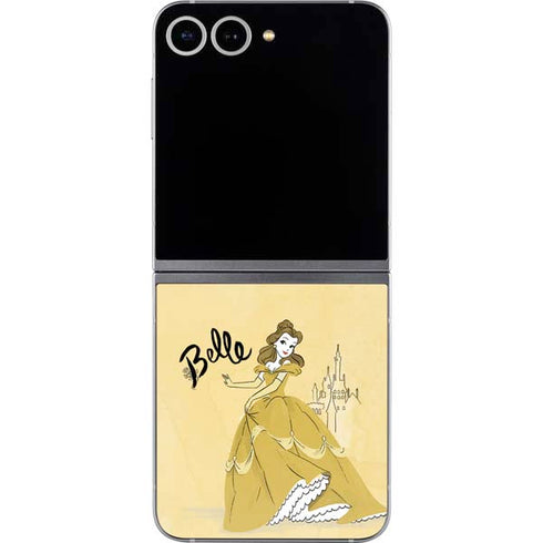 Disney Princess Belle Art Galaxy Z Flip6 Skin