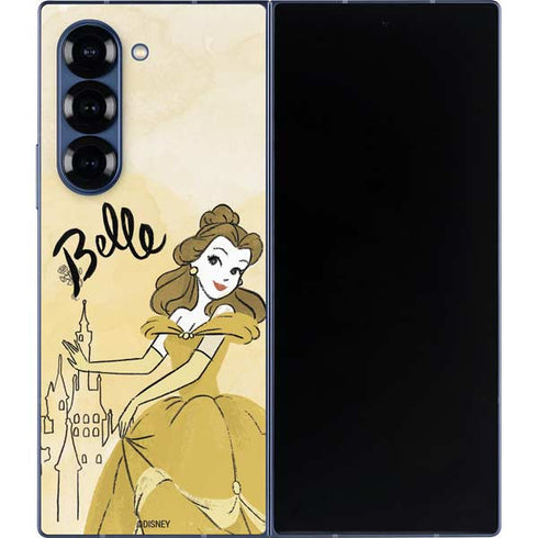Disney Princess Belle Art Galaxy Z Fold6 Skin