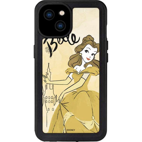 Disney Princess Belle Art iPhone 15 Plus Waterproof Case