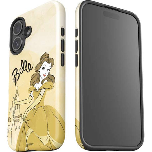 Disney Princess Belle Art iPhone 16 Impact Case