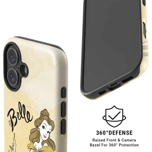 Disney Princess Belle Art iPhone 16 Magsafe Impact Case
