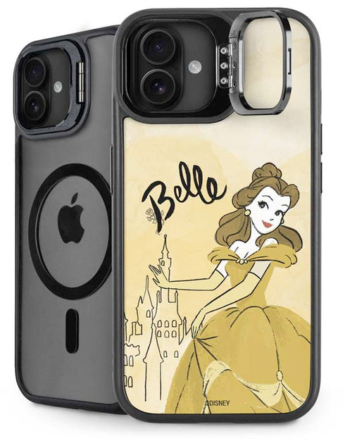 Disney Princess Belle Art iPhone 16 Plus Kickstand Case