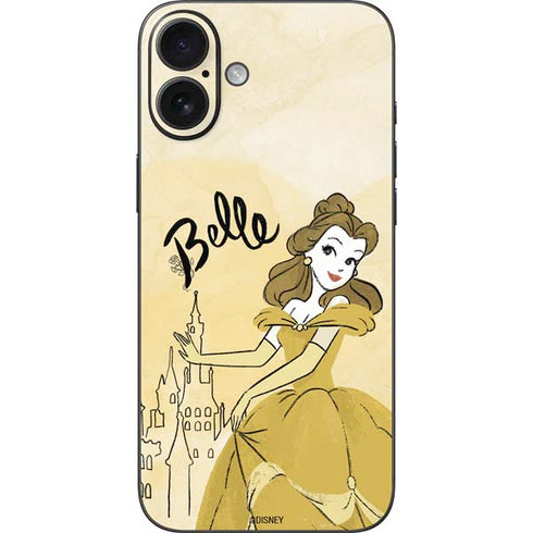 Disney Princess Belle Art iPhone 16 Plus Skin