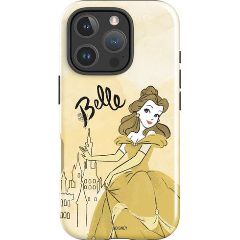 Disney Princess Belle Art iPhone 16 Pro Max Impact Case