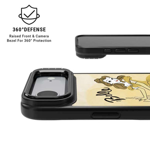 Disney Princess Belle Art iPhone 17 Air Kickstand Case