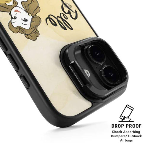 Disney Princess Belle Art iPhone 17 Kickstand Case