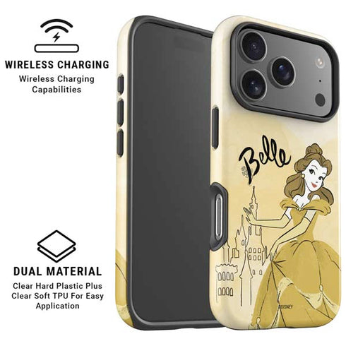 Disney Princess Belle Art iPhone 17 Pro Max Magsafe Impact Case