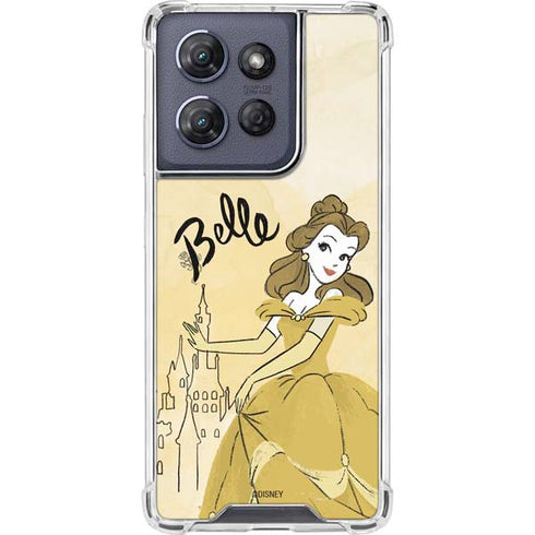 Disney Princess Belle Art Moto G 5G (2025) Clear Case