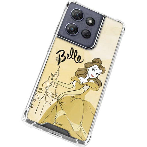 Disney Princess Belle Art Moto G 5G (2025) Clear Case