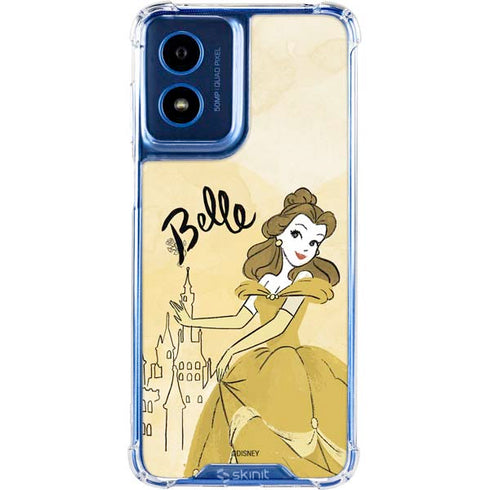 Disney Princess Belle Art Moto G Play 4G (2024) Clear Case