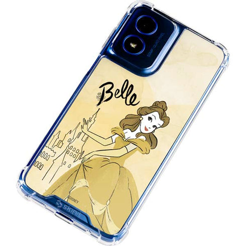 Disney Princess Belle Art Moto G Play 4G (2024) Clear Case