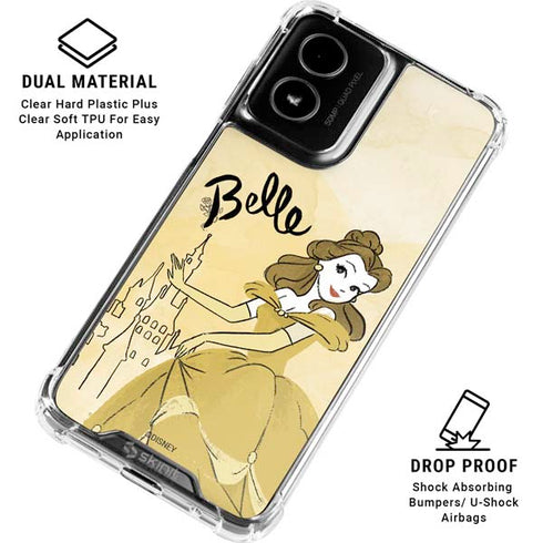 Disney Princess Belle Art Moto G Power 5G (2024) Clear Case