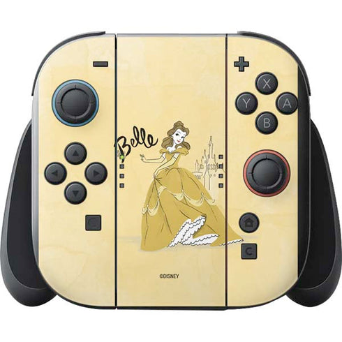 Disney Princess Belle Art Nintendo Switch 2 (2025) with Joy-Con Skin