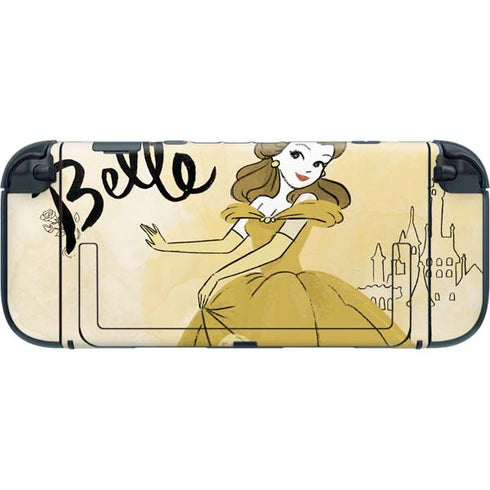 Disney Princess Belle Art Nintendo Switch 2 (2025) with Joy-Con Skin