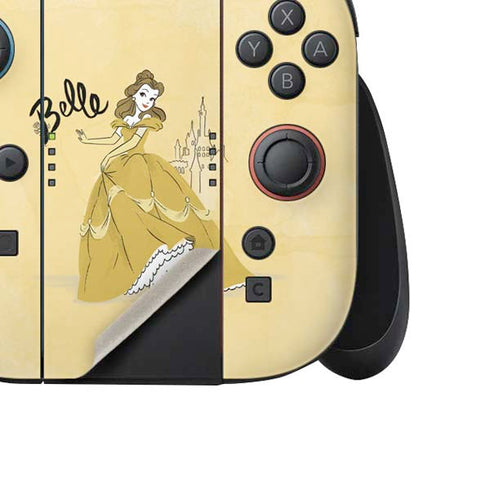 Disney Princess Belle Art Nintendo Switch 2 (2025) Joy-Con Controller Skin