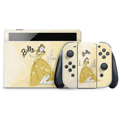 Disney Princess Belle Art Nintendo Skins
