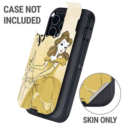Disney Princess Belle Art Otterbox Defender iPhone Skin