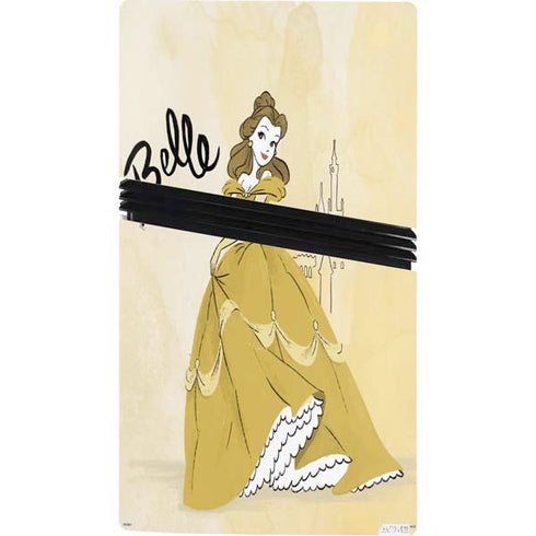 Disney Princess Belle Art PS5 Pro Console Skin
