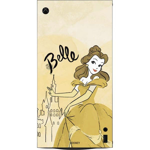 Disney Princess Belle Art XBox Series X Digital Edition Console Skin