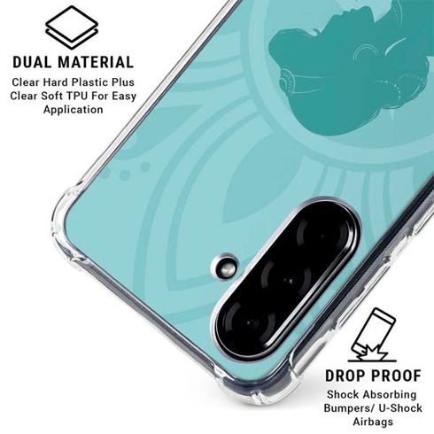 Disney Aladdin Princess Jasmine Silhouette Flower Galaxy A36 5G Clear Case