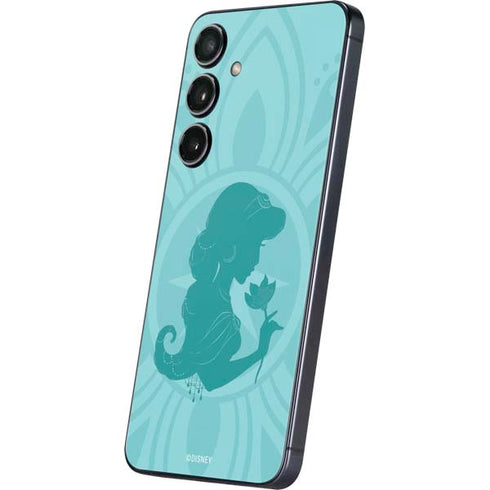 Disney Aladdin Princess Jasmine Silhouette Flower Galaxy S25 Plus Skin