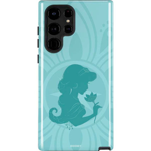 Disney Aladdin Princess Jasmine Silhouette Flower Galaxy S25 Ultra Impact Case