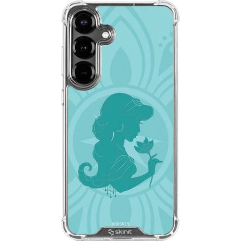 Disney Aladdin Princess Jasmine Silhouette Flower Galaxy S26 Clear Case
