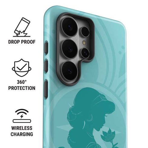 Disney Aladdin Princess Jasmine Silhouette Flower Galaxy S26 Ultra Impact Case