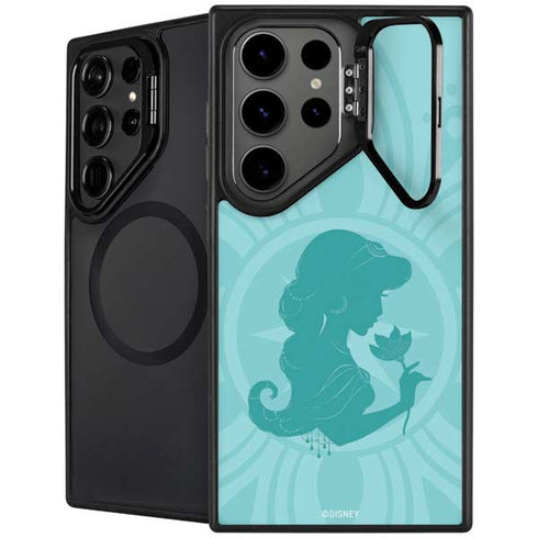 Disney Aladdin Princess Jasmine Silhouette Flower Galaxy S26 Ultra Kickstand Case