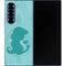 Disney Aladdin Princess Jasmine Silhouette Flower Galaxy Z Fold6 Skin
