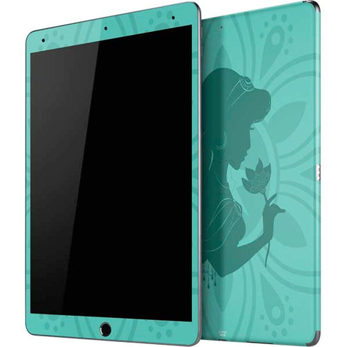 Disney Aladdin Princess Jasmine Silhouette Flower iPad Skins