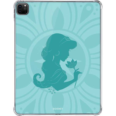 Disney Aladdin Princess Jasmine Silhouette Flower iPad Pro 11in (2024) Clear Case