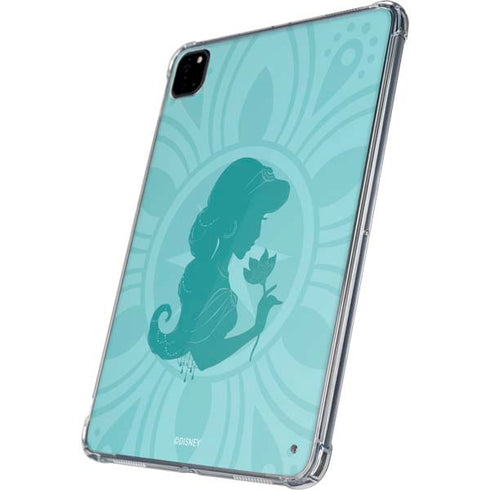 Disney Aladdin Princess Jasmine Silhouette Flower iPad Pro 11in (2024) Clear Case