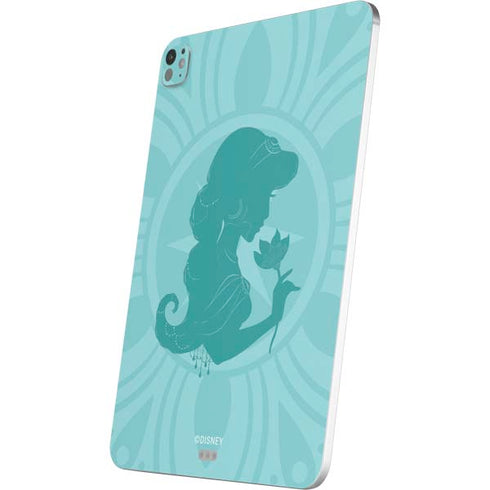Disney Aladdin Princess Jasmine Silhouette Flower iPad Pro 13in M4 (2024) Skin